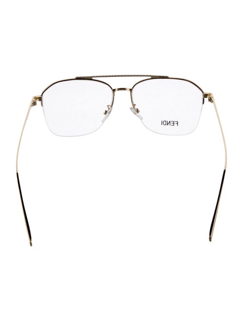 Fendi Zucca FF Logo Square Eyeglasses
