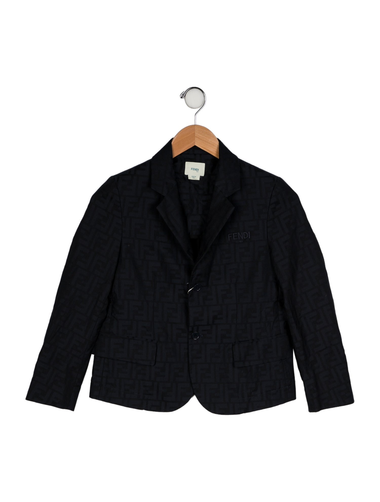 Fendi Boys' Logo Printed Blazer