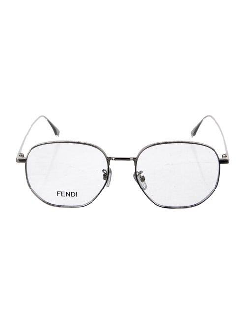Fendi Zucca FF Logo Round Eyeglasses