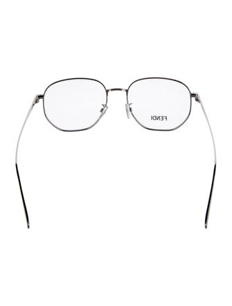 Fendi Zucca FF Logo Round Eyeglasses