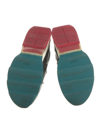 Fendi Leather Studded Accents Sneakers