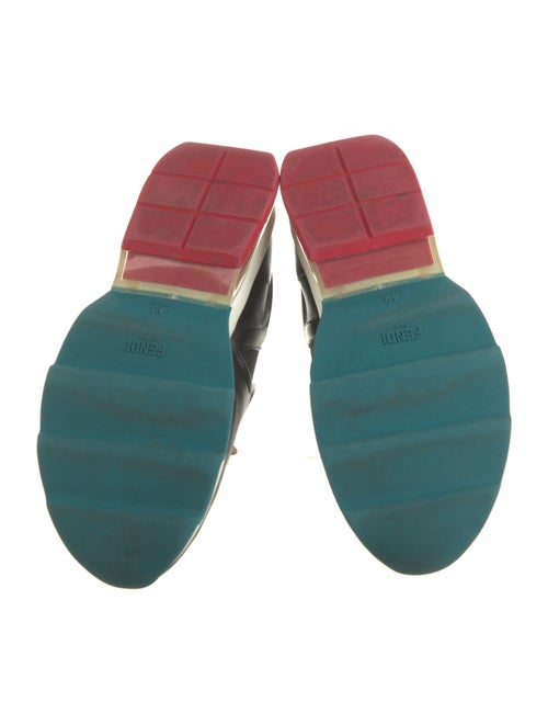 Fendi Leather Studded Accents Sneakers