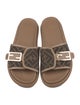 Fendi Zucca FF Logo Printed Slides