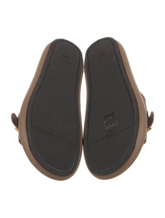 Fendi Zucca FF Logo Printed Slides