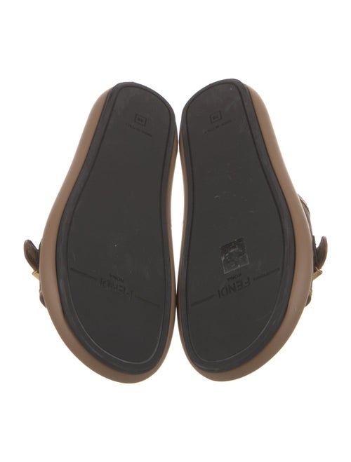 Fendi Zucca FF Logo Printed Slides