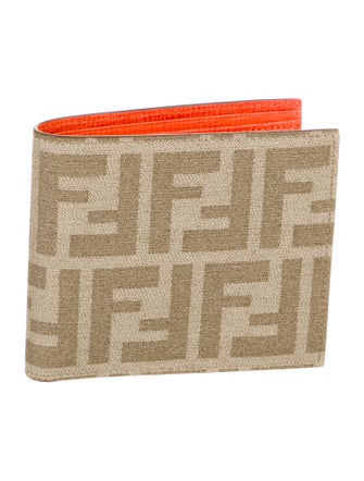 Fendi 2013 Zucca FF Logo Bifold Wallet