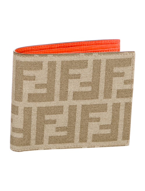Fendi 2013 Zucca FF Logo Bifold Wallet