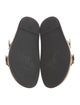 Fendi Zucca FF Logo Leather Slides