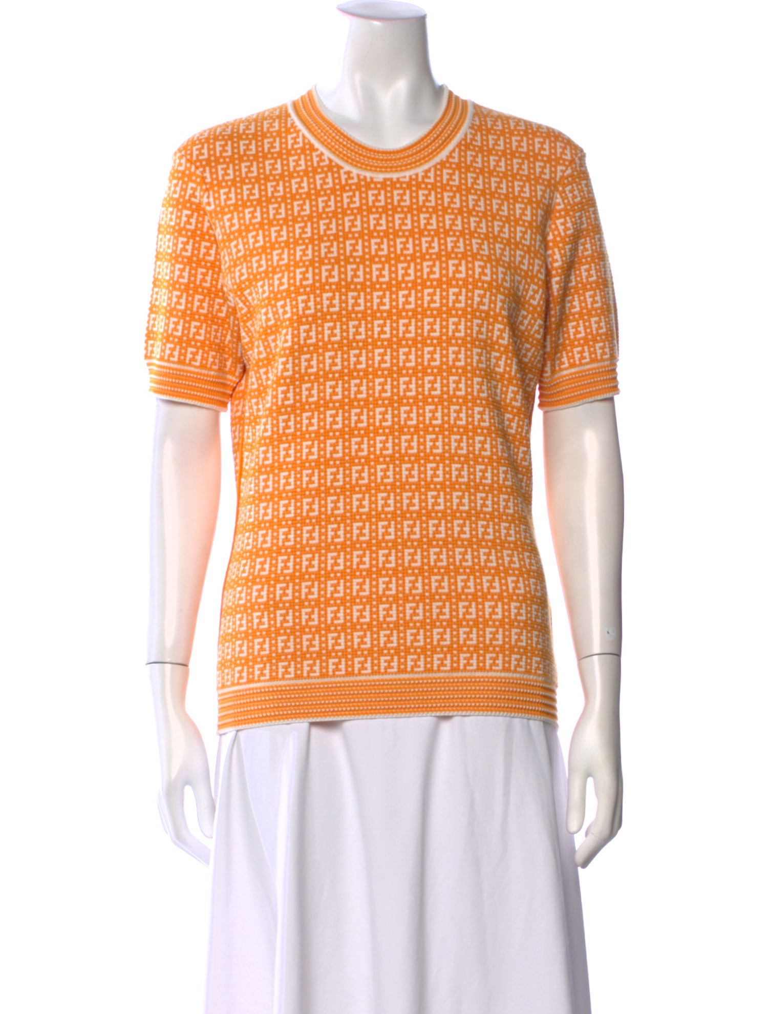 Fendi Printed Crew Neck Sweater