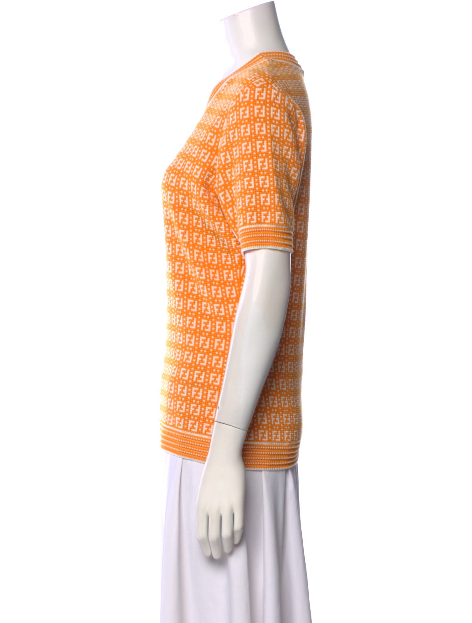 Fendi Printed Crew Neck Sweater