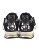 Fendi Velvet Crystal Embellishments Sneakers