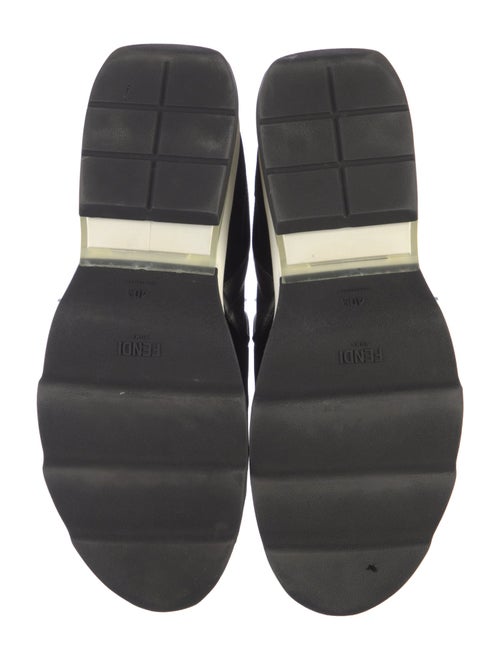 Fendi Velvet Crystal Embellishments Sneakers