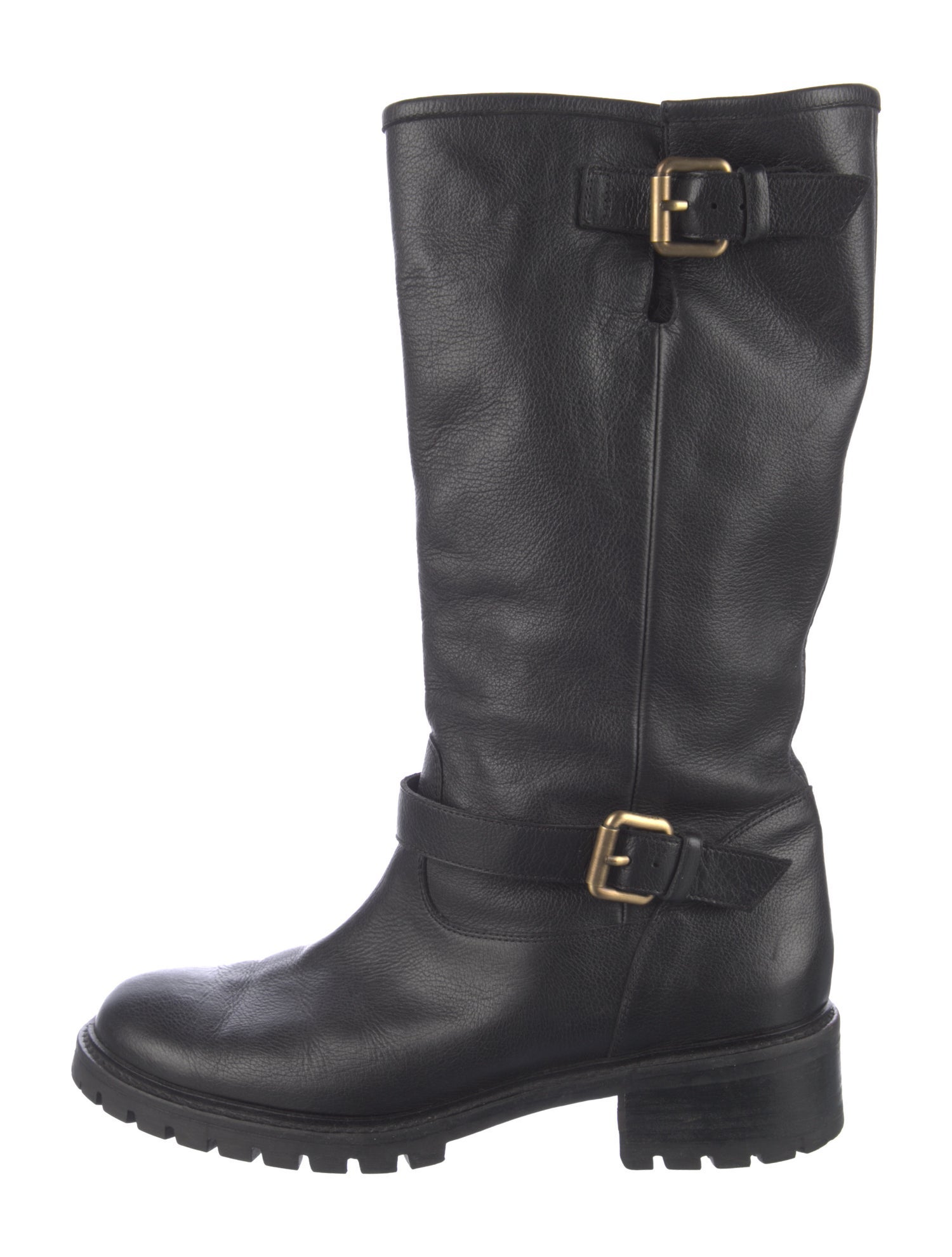Fendi Leather Moto Boots