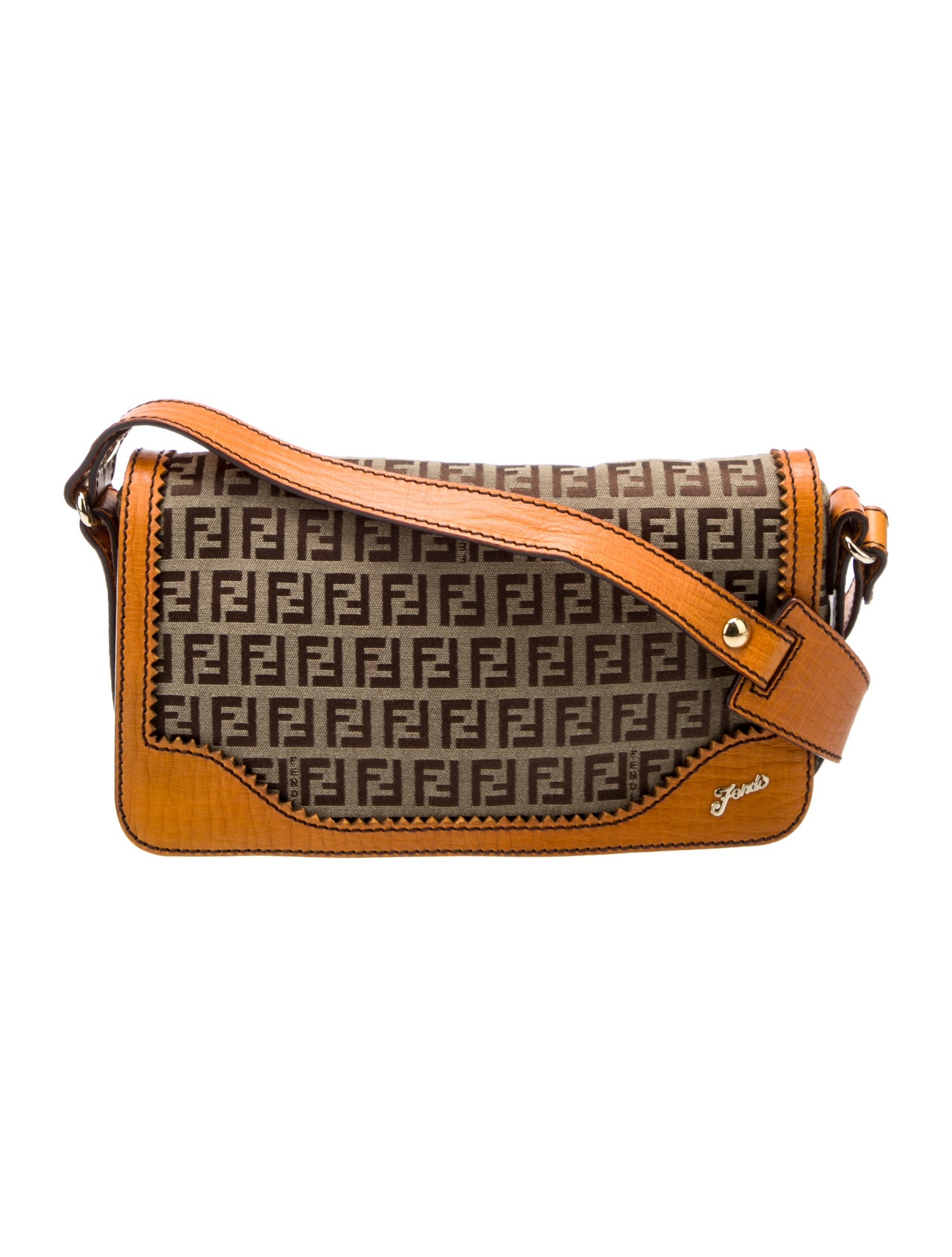 Fendi Zucchino FF Shoulder Bag