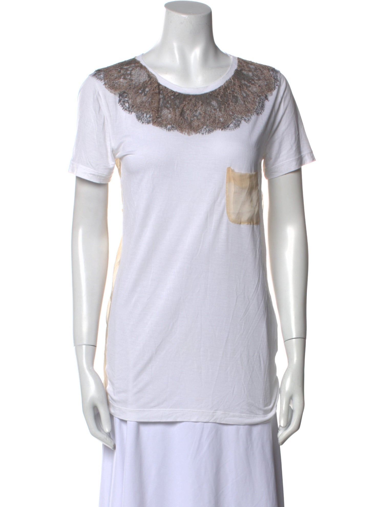 Fendi 2000's Scoop Neck T-Shirt