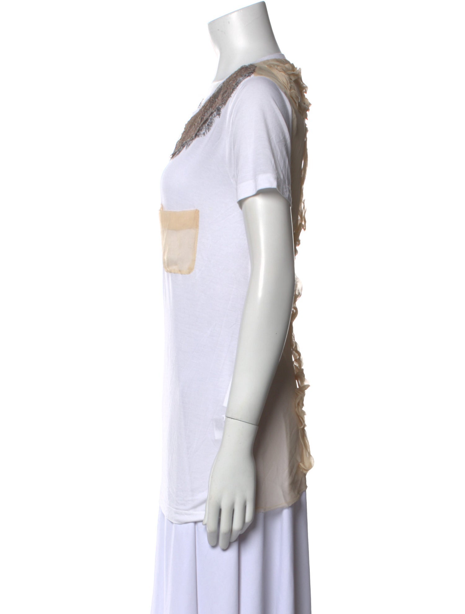 Fendi 2000's Scoop Neck T-Shirt