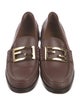 Fendi Zucca FF Logo Leather Loafers