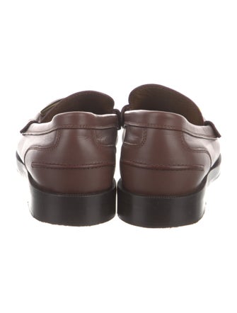 Fendi Zucca FF Logo Leather Loafers