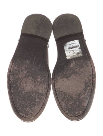 Fendi Zucca FF Logo Leather Loafers