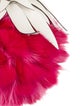 Fendi Leather & Fur Raspberry Keychain