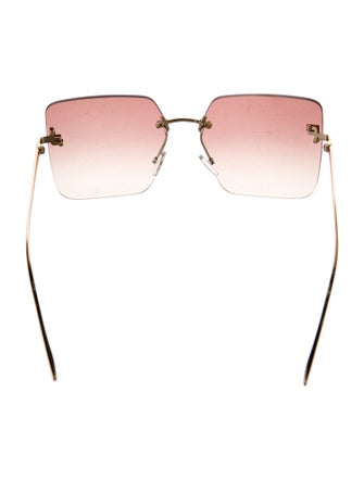 Fendi Square Gradient Sunglasses