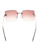 Fendi Square Gradient Sunglasses