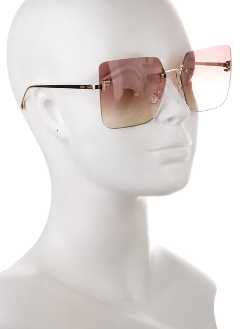 Fendi Square Gradient Sunglasses