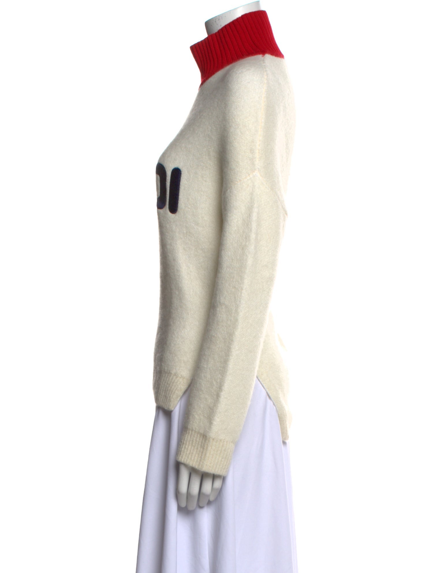 Fendi Graphic Print Turtleneck Sweater