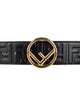 Fendi Embossed Leather Waist Belt