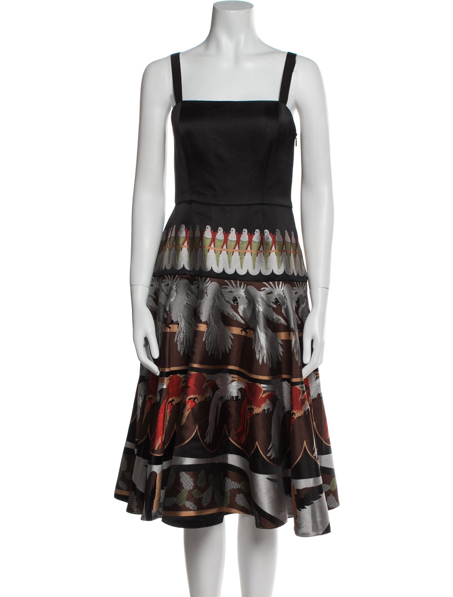 Fendi Printed Midi Length Dress