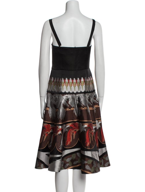 Fendi Printed Midi Length Dress