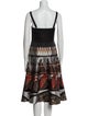 Fendi Printed Midi Length Dress