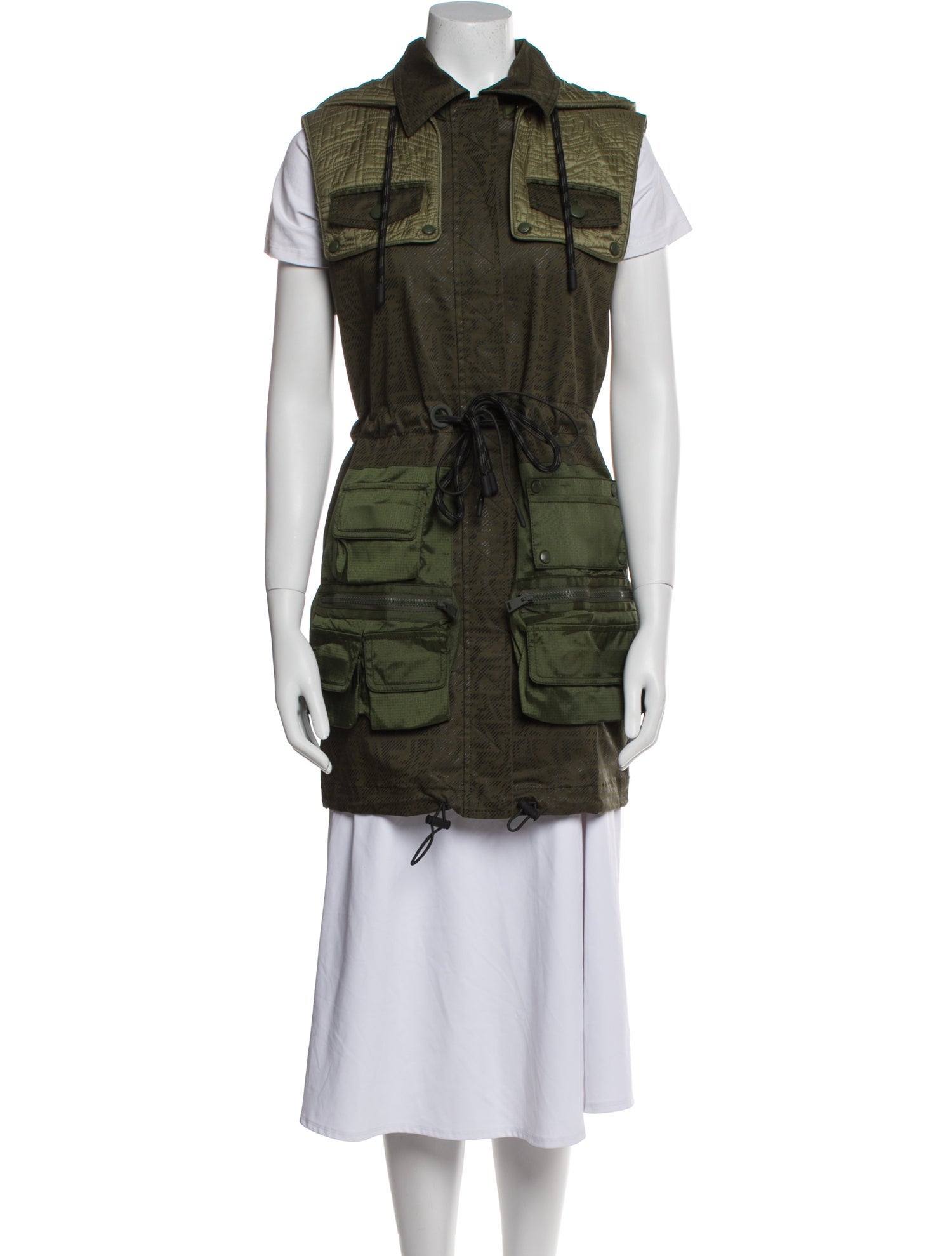 Fendi Camouflage Print Peacoat