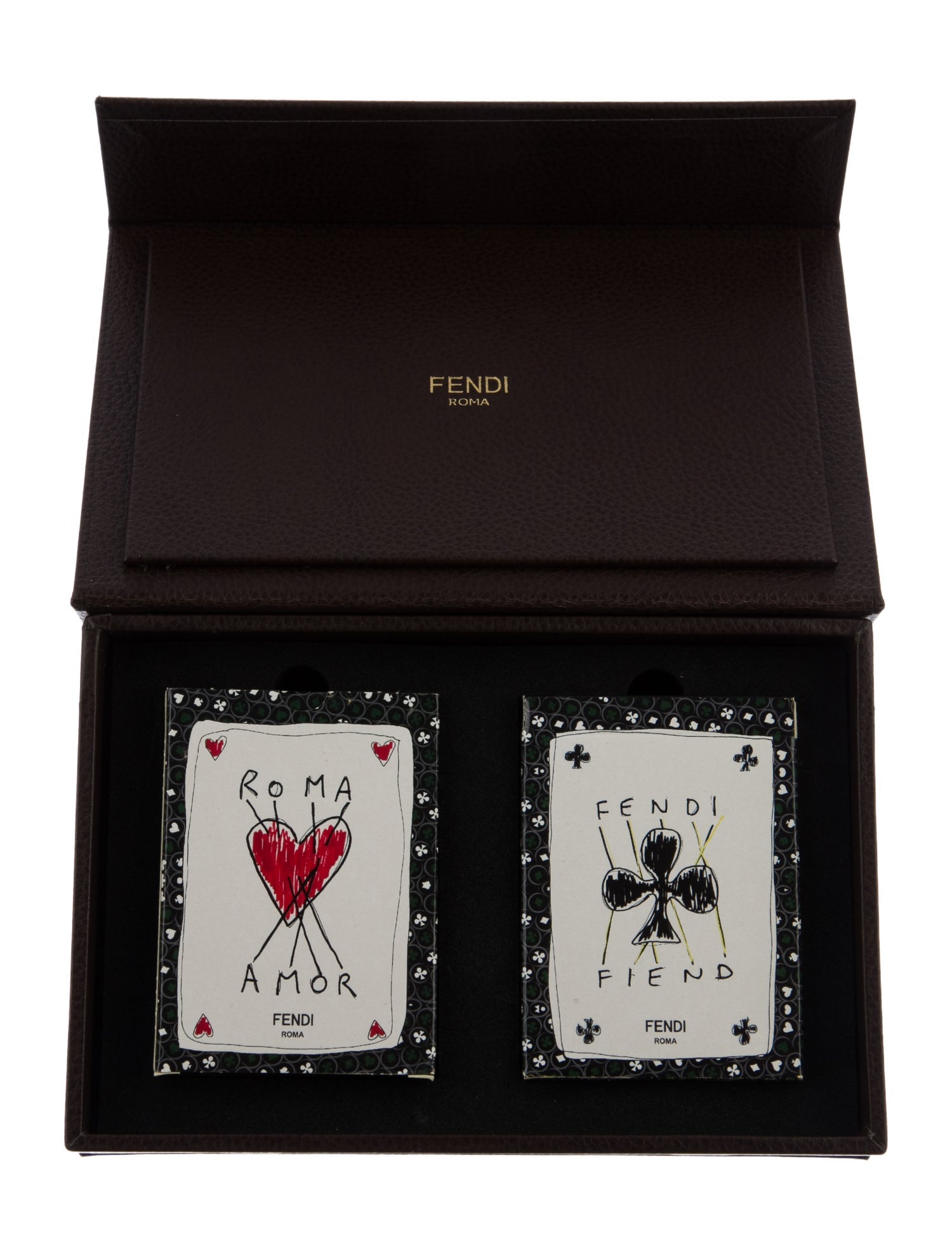 Fendi Limited Edition Pair Of Playing Cards