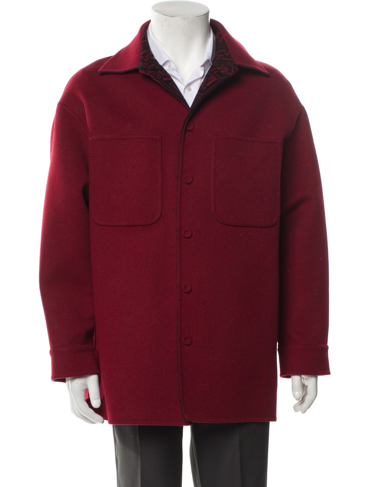Fendi Virgin Wool Peacoat