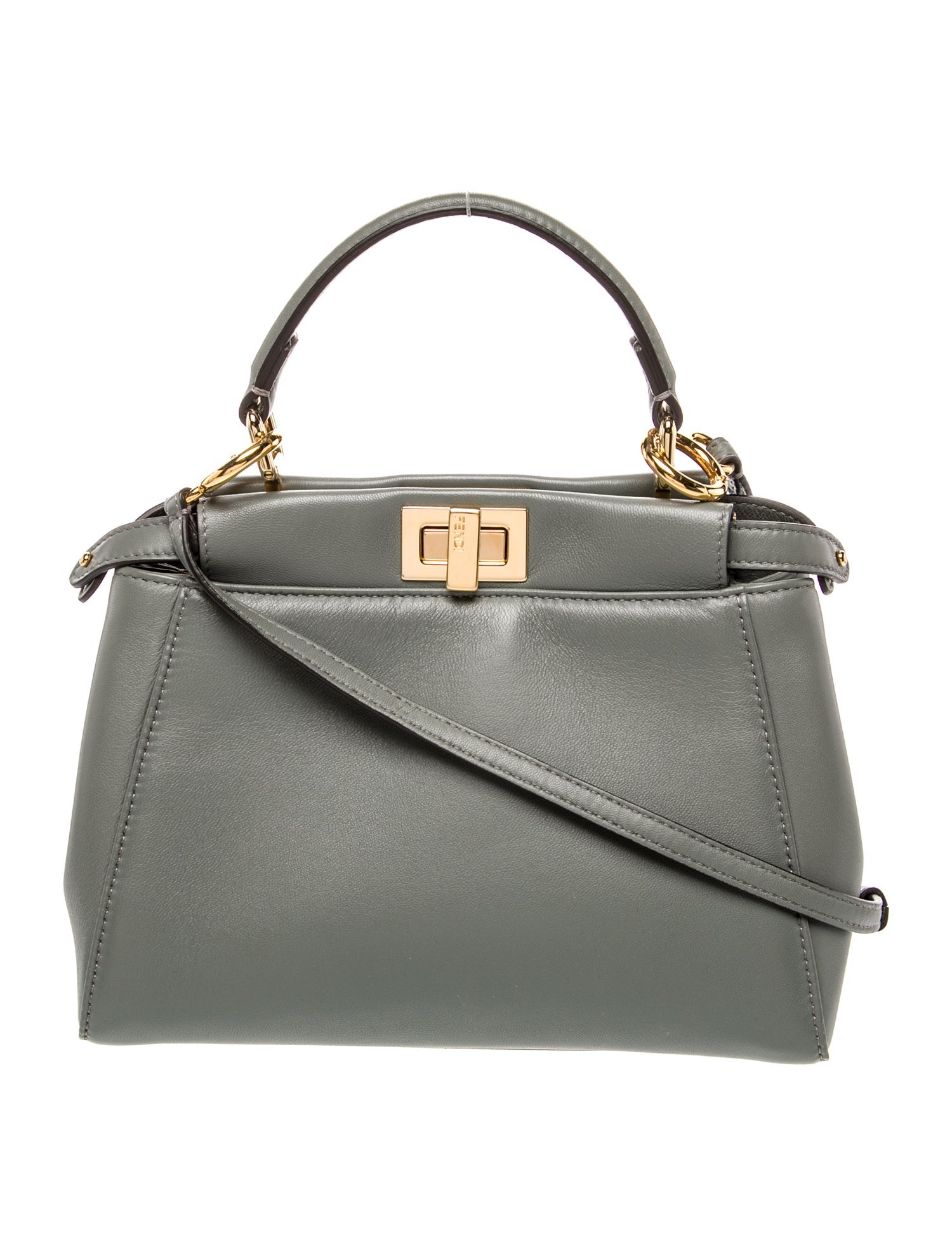 Fendi Leather Peekaboo Mini