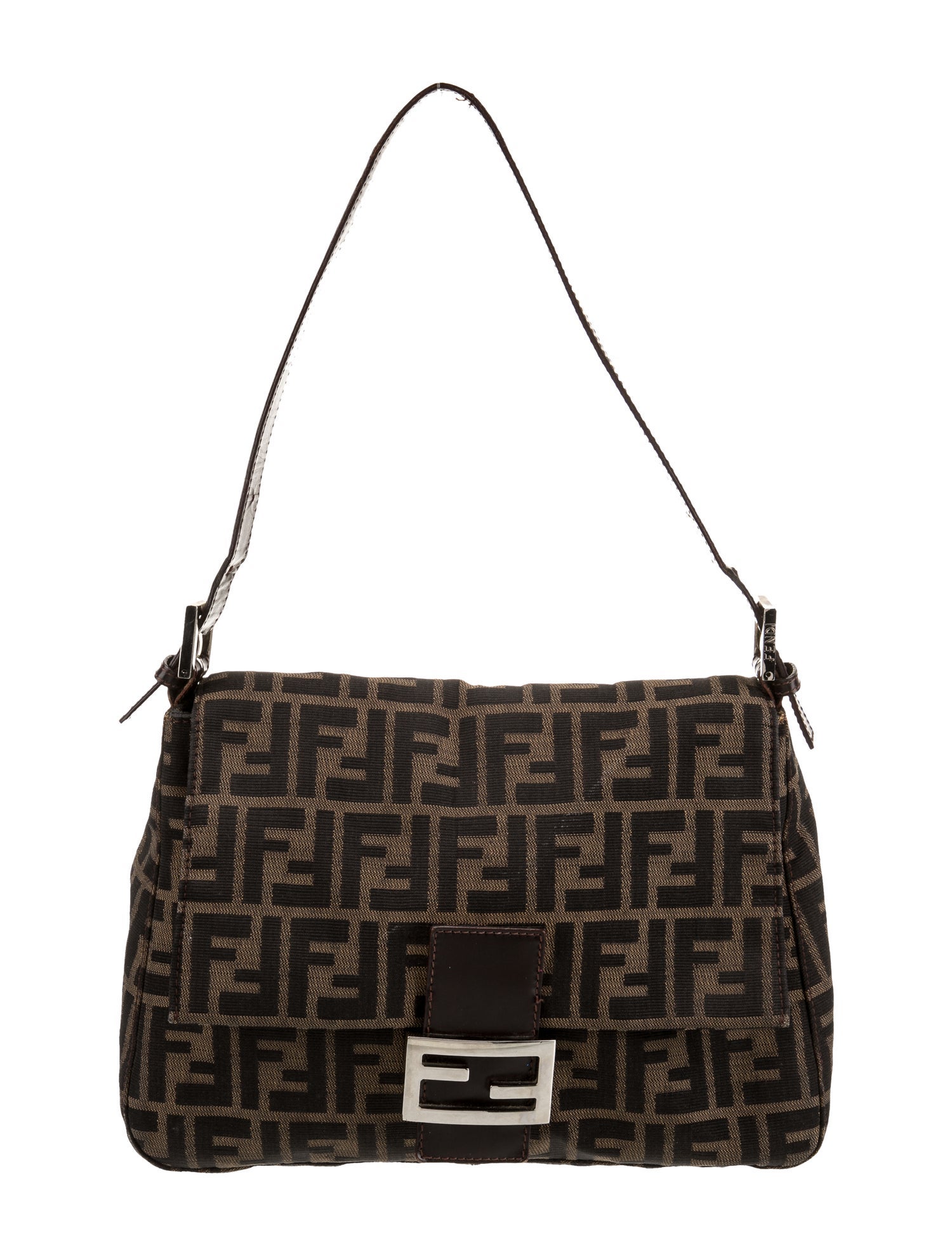 Fendi Canvas Shoulder Bag Vintage