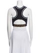 Fendi Nylon Graphic Print Crop Top