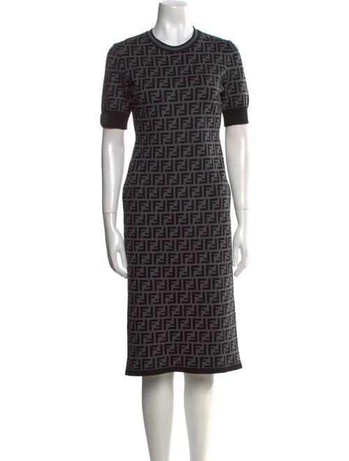 Fendi Printed Knee-Length Dress