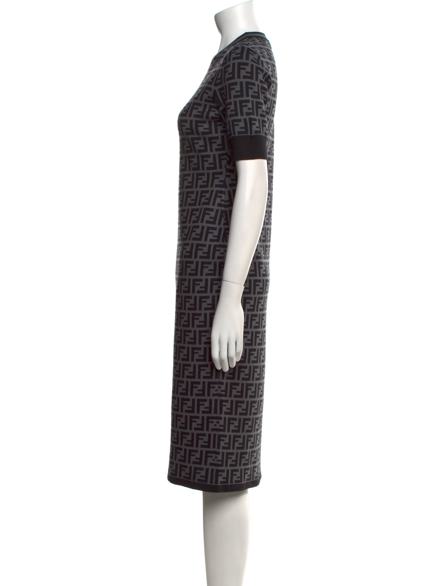 Fendi Printed Knee-Length Dress