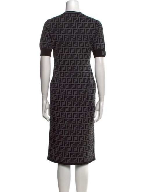 Fendi Printed Knee-Length Dress