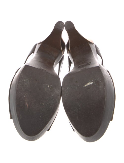 Fendi Zucca FF Logo Leather Slides