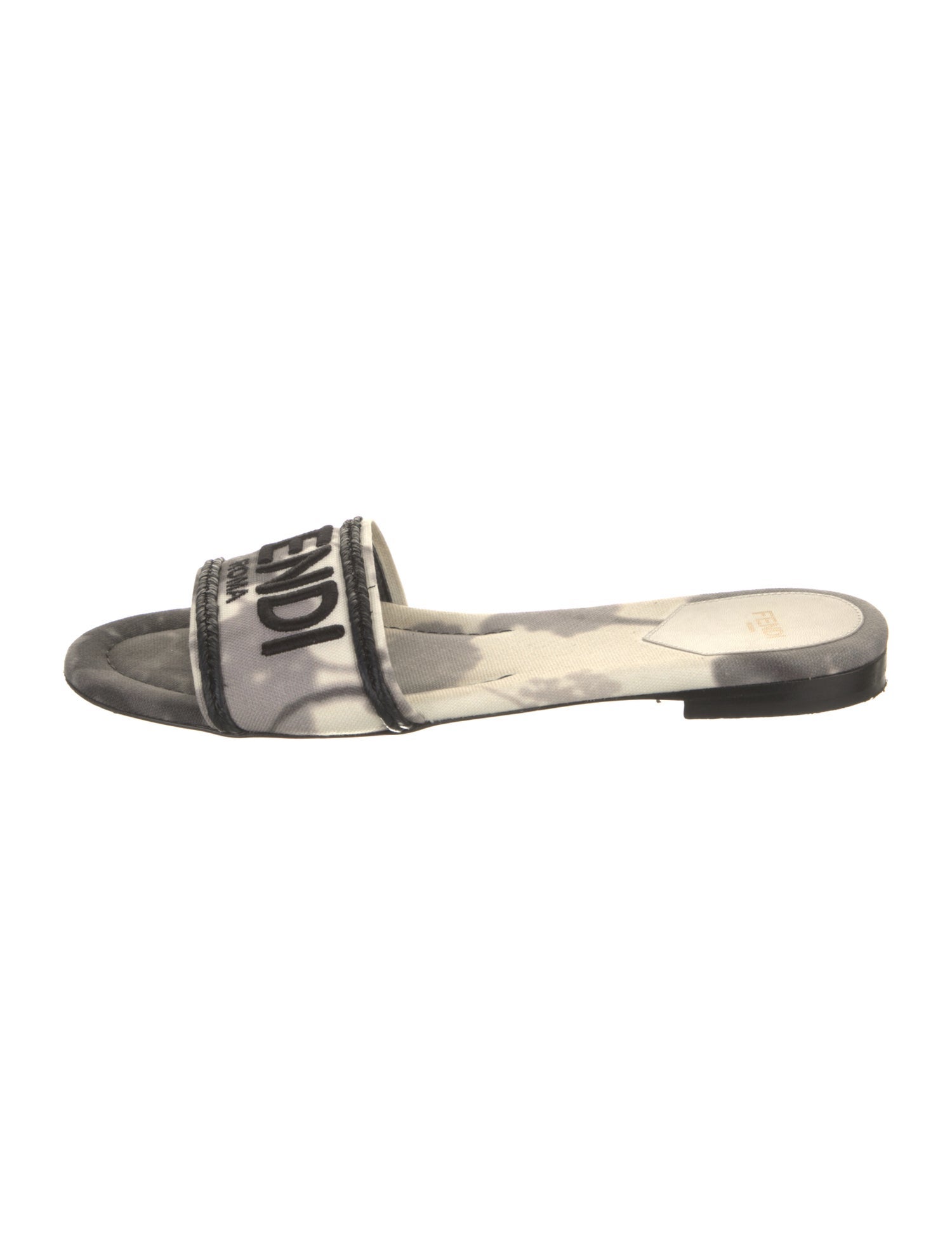 Fendi Canvas Printed Slides