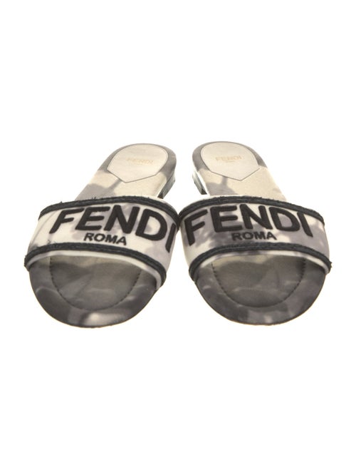 Fendi Canvas Printed Slides