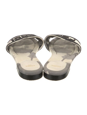 Fendi Canvas Printed Slides