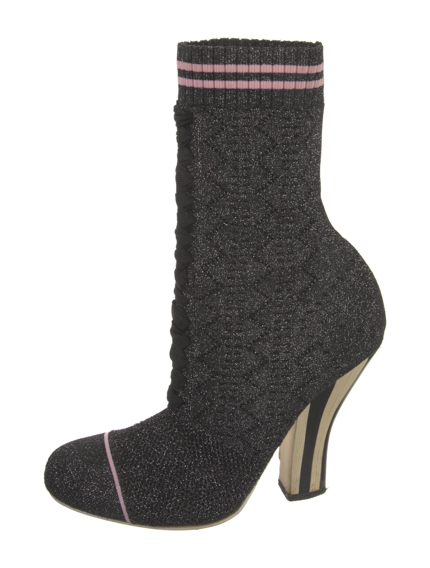 Fendi Glitter Glitter Accents Sock Boots