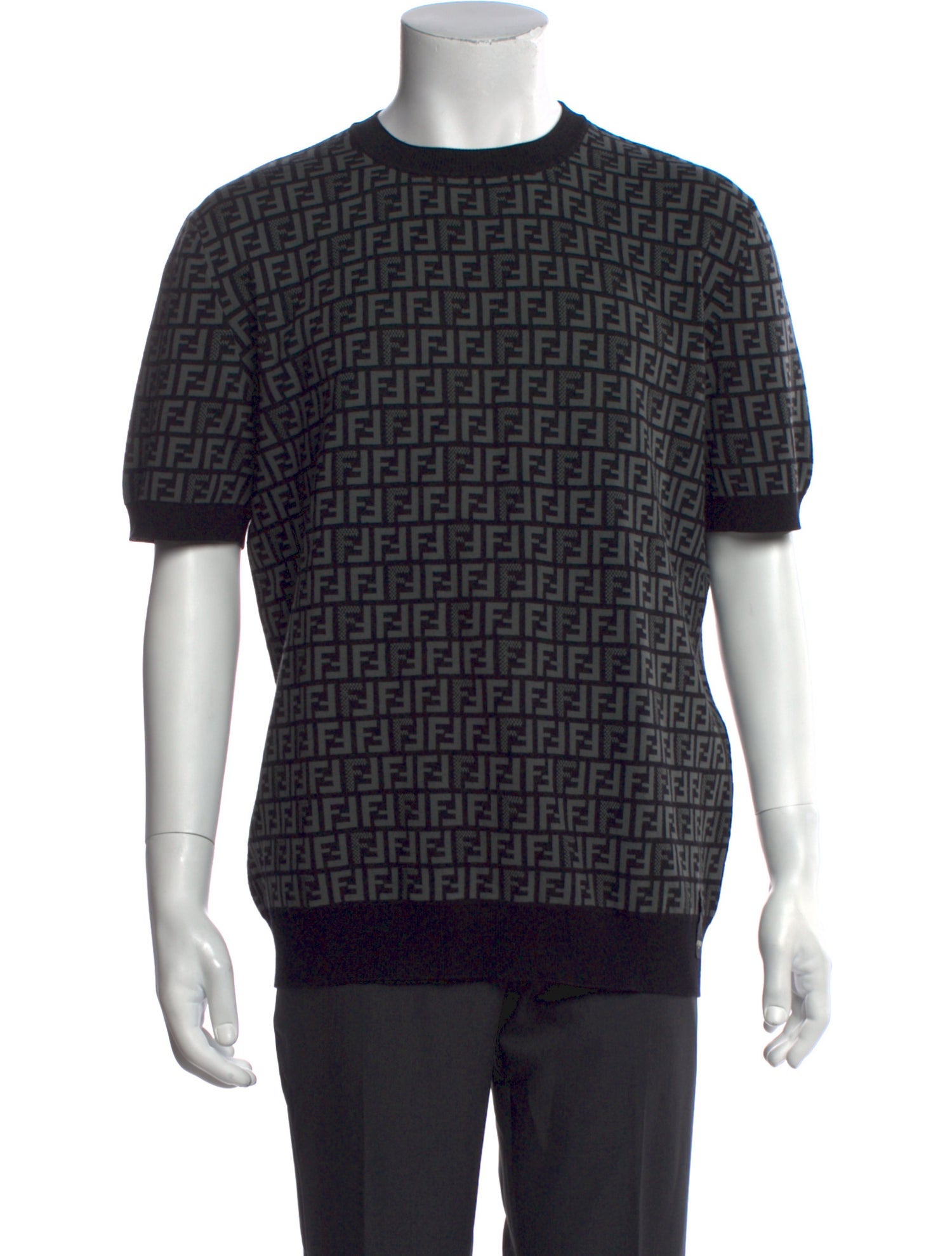 Fendi Zucca FF Logo Printed Pullover