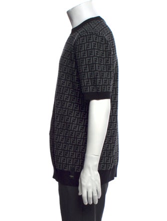 Fendi Zucca FF Logo Printed Pullover