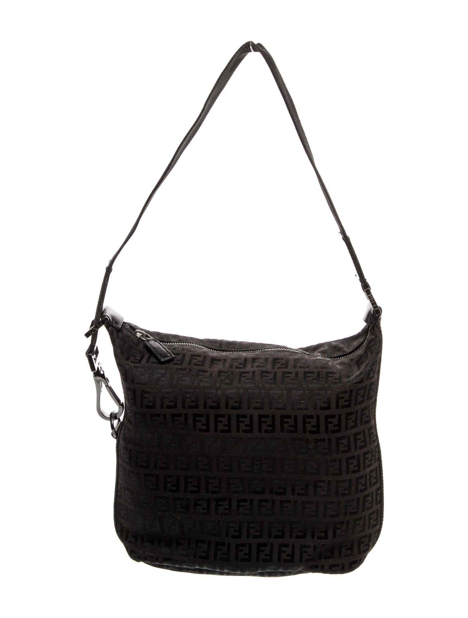 Fendi Zucchino FF Shoulder Bag Vintage