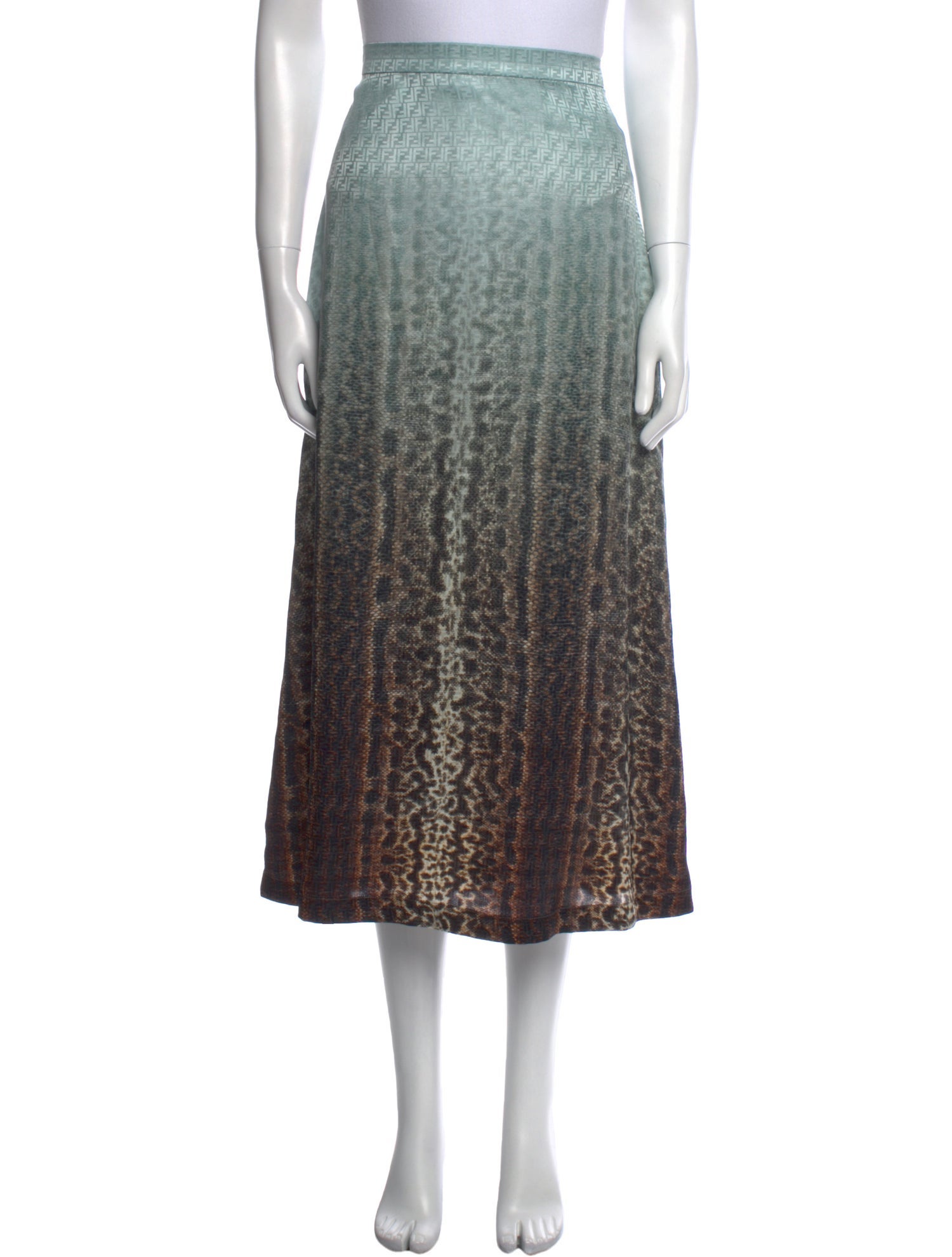 Fendi 2023 Midi Length Skirt